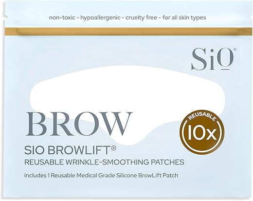 Beauty BrowLift – Adesivo Anti-Rugas para Testa – Suavização de Linhas de Expressão – Silicone de Grau Médico para Redução de Rugas Durante a Noite - SiO