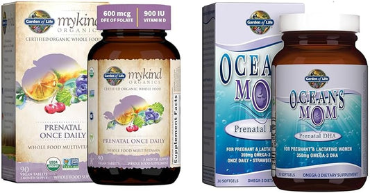 Organics: Vitamina Pré-Natal com Folato para Energia – 60 cápsulas - Garden of Life