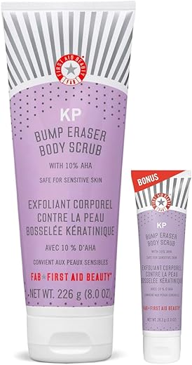 KP Bump Eraser Esfoliante Corporal para Queratose Pilar com 10%% AHA – 240 ml + Brinde Tubo de Viagem 30 g - First Aid Beauty