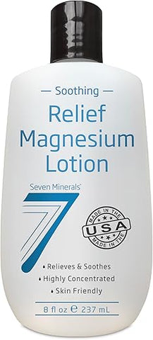 Loção de Magnésio Seven Minerals para Alívio Calmante – Nova Fórmula | 100ml