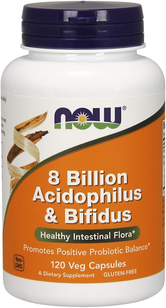 Suplementos, 8 Bilhões de Acidophilus – Melhor Marca de Probiótico para Saúde Digestiva – 60 Cápsulas - NOW Foods