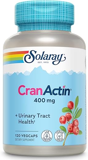 Cápsulas de Extrato de Cranberry AF SOLARAY Cranactin, 400 mg (120 CT)