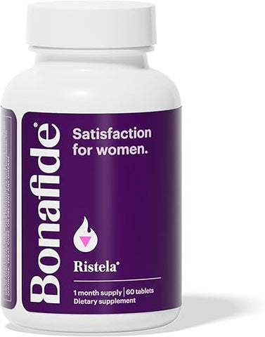 Ristela – Suporte Livre de Hormônios e Medicamentos para Satisfação Sexual Feminina – 1 Mês de Fornecimento (60 Comprimidos) - Bonafide