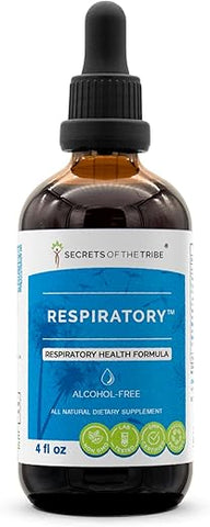 Secrets of the Tribe - Segredos da Tribo – Fórmula para Saúde Respiratória, Extrato Líquido Sem Álcool de Ervas (120 ml)