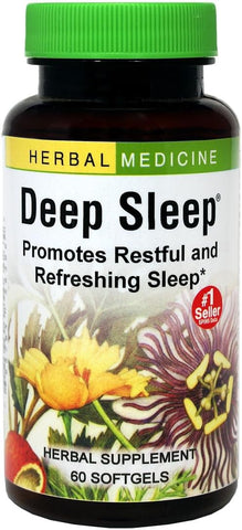 Soft Gels Deep Sleep – 60 Unidades (Embalagem de 1) | Fórmula Natural para um Sono Profundo | Marca Herbs Etc - Herbs Etc.