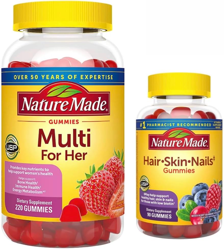 Multivitamínico para Mulheres, Suporte Nutricional Diário, 220 Gomas – 220 Gomas Multivitamínicas para Mulheres - Nature Made