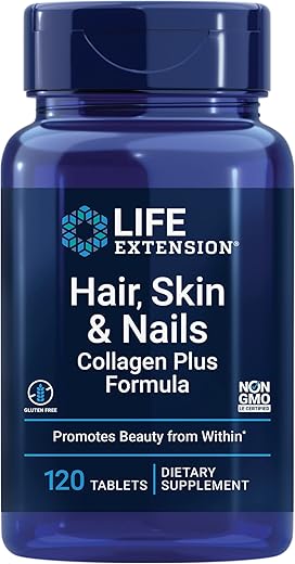 Hair, Skin: Suplemento para Cabelo e Pele – Fórmula Avançada  Life Extension - Life Extension