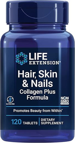 Hair, Skin: Suplemento para Cabelo e Pele – Fórmula Avançada  Life Extension - Life Extension