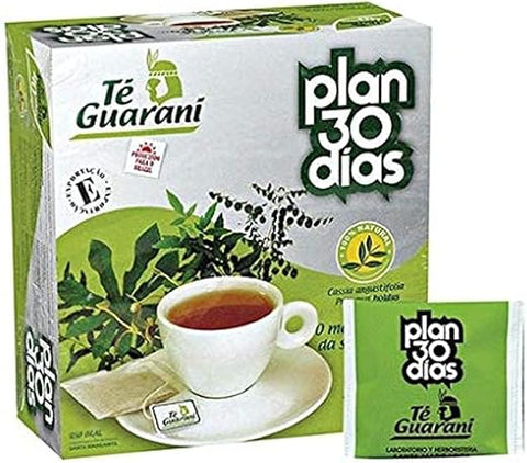 Plan 30 Dias - Te Guarani – Chá Emagrecedor Natural – Plano 30 Dias – 60 Sachês de Chá