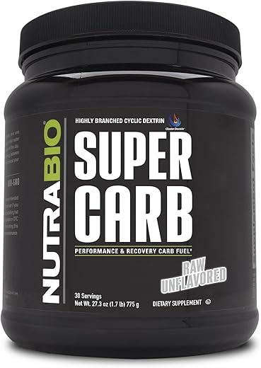 Super Carb – Pó de Suplemento de Carboidratos Complexos – Cluster Dextrin e Eletrólitos para Melhorar o Desempenho - NutraBio