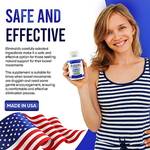 Eliminaid® | Auxílio suave para eliminação em momentos de estresse, doença, imobilidade, viagem, mudanças na dieta ou como resultado de medicamentos prescritos | Marca DetoxRx® em destaque - DetoxRx