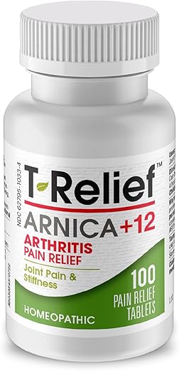 MediNatura - T-Relief Artrite Arnica 12 Medicamentos Naturais para Alívio da Dor Auxiliam no Alívio de Rigidez e Dores Musculares – Marca T-Relief