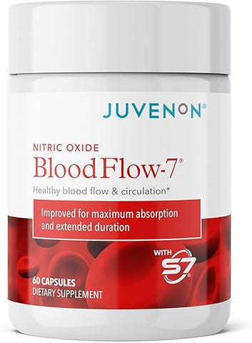 BloodFlow-7: Suplemento de Óxido Nítrico com Nitrosigine – Aumente o Fluxo Sanguíneo e a Performance - Juvenon