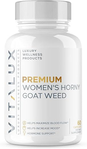 EPN Supplements - VITALUX || Fórmula Ultra Potente com 8 Ingredientes Poderosos || Saúde Feminina, Humor, Fluxo Sanguíneo Otimizado | Testado por Terceiros nos EUA