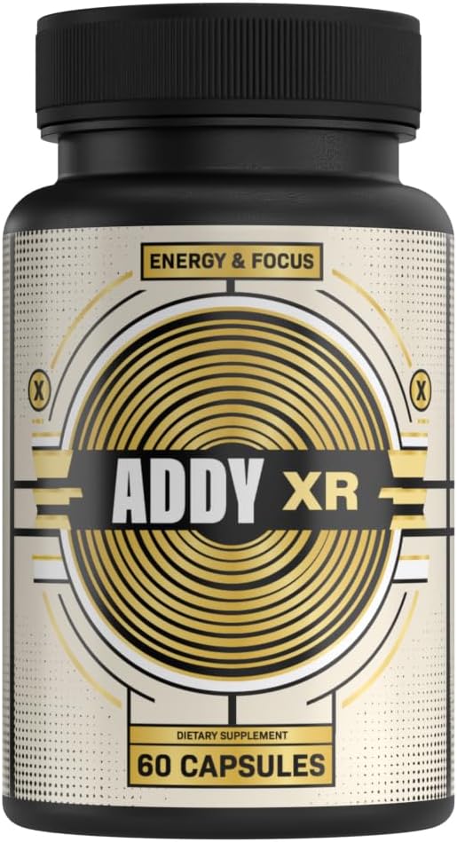 ADDY FOCUS - ADDY XR – Alternativa ao Adderall – Gerenciamento de Energia de Luxo – Foco – 100% Natural – 60 cápsulas – Marca ADDY XR
