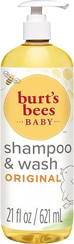 Burt's Bees - Shampoo e Sabonete Burt’s Bees para Bebês, Original, Sem Lágrimas, Testado por Pediatras, 98,7% de Origem Natural, 621 ml
