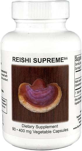 Supreme Nutrition Products - Supreme Nutrition Reishi Supreme – 90 Cápsulas Vegetarianas de Reishi Puro, Potencialize sua Saúde