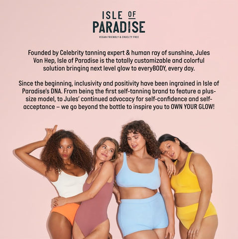 Isle of Paradise Mousse Autobronzeador Expresso – Bronzeamento Rápido em 30 Min – Ativos Corretivos de Cor para Tom de Pele Uniforme – Vegano e Livre de Crueldade – Espuma Autobronzeadora