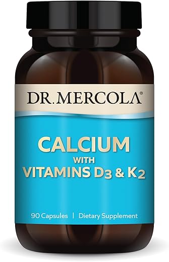 Cálcio com Vitamina D3 – Fortaleça seus ossos com a marca líder em saúde - Dr. Mercola