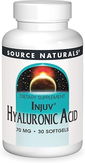 Ácido Hialurônico Injuv 70mg – 30 Softgels | Ácido Hialurônico para Pele Hidratada | Marca Source Naturals - Source Naturals