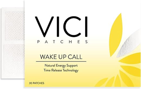 Adesivos Wake Up Call – Energia B12 para Alerta Mental (30 Adesivos) - Vici Wellness