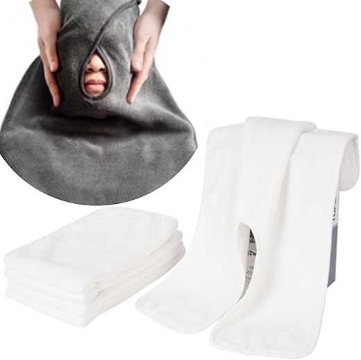 Efforest - Toalhas Faciais para Esteticistas Macias, Toalhas de Spa para Rosto, Toalhas de Massagem para Spa, Toalhas Faciais para Rosto, Equipamento Profissional para Esteticistas, Toalhas Faciais de Microfibra (Pacote Branco)