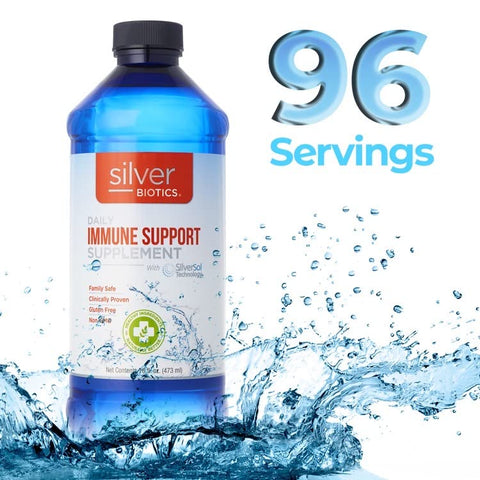 American Biotech Labs - Silver Biotics Nano SilverSol Ag₄O₄ 10 PPM | Suporte Imunológico Natural | 946 ml | Bio-Hacking para Fortalecimento do Sistema Imunológico
