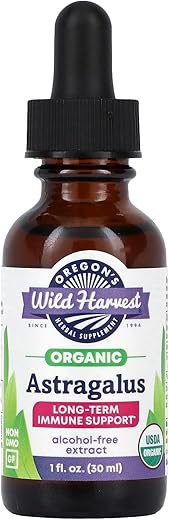 Oregon's Wild Harvest - Oregon’s Wild Harvest Astragalus Orgânico, 30 ml – Saúde e Bem-Estar