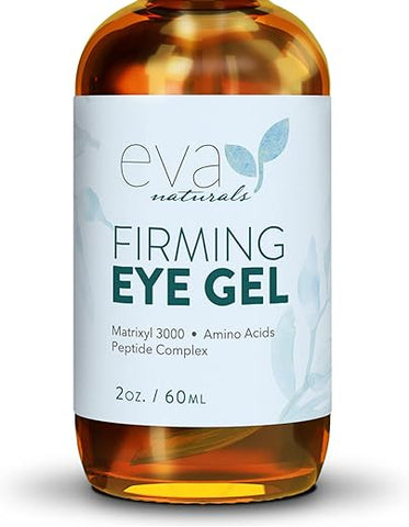 Eva Naturals - Gel Hidratante Luxuoso para os Olhos – Combate Olheiras, Inchaço, Bolsas, Pés de Galinha e Rugas – Com Ácido Hialurônico