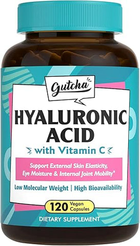 Ácido Hialurônico, Ultra Forte com Vitamina C, Baixo Peso Molecular, Alta Estabilidade – 30ml - Gutcha