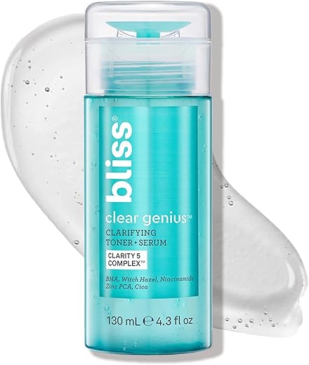 Clear Genius Tônico Clareador – 125ml – Purifica Poros, Tonifica, Acalma - Bliss