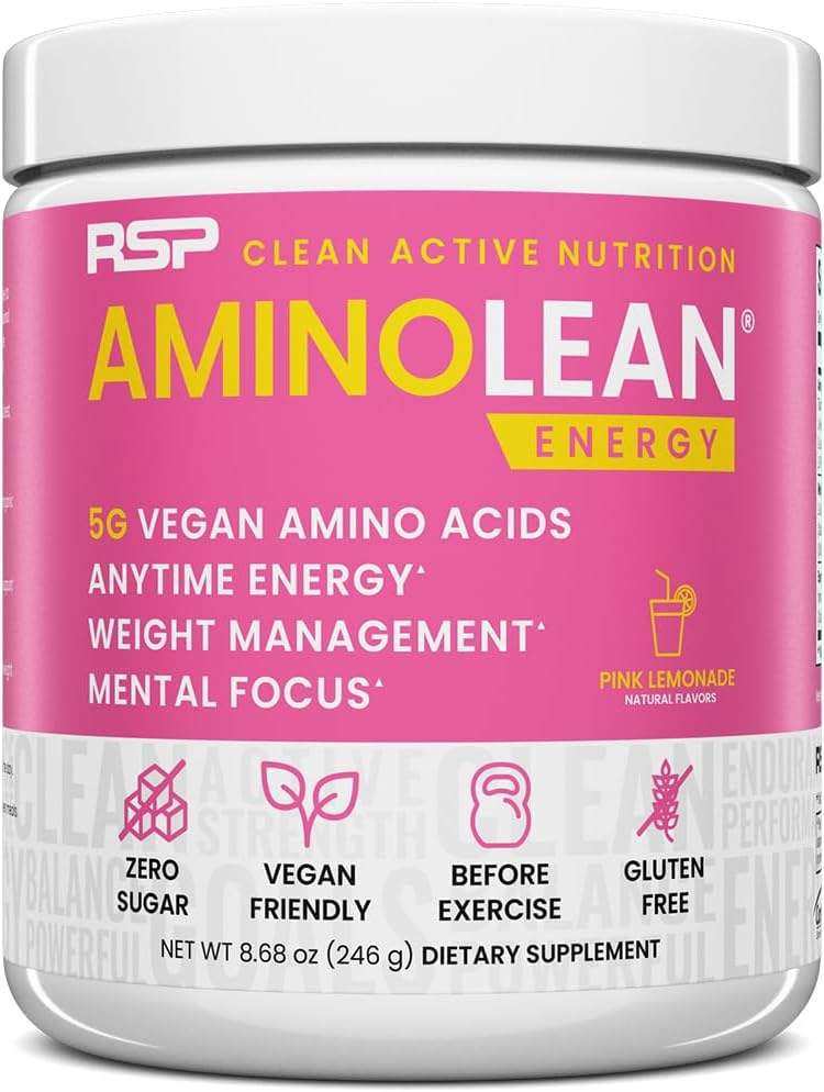 AminoLean: Pré-treino em Pó, Energia Amino - RSP NUTRITION
