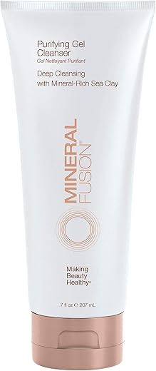 Gel Facial Purificante Mineral Fusion, Limpeza Vegana Nutritiva com Argila Marinha Rica em Minerais