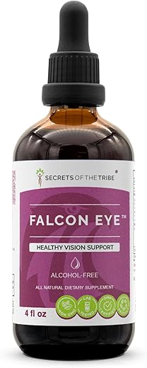 Secrets of the Tribe - Segredos da Tribo – Extrato sem álcool Olho de Falcão, Mirtilo sem álcool, Eufrásia, Ginkgo, Chá Verde, Cenoura, Uva. Glicerito de Tintura para Suporte à Visão Saudável (120 ml)