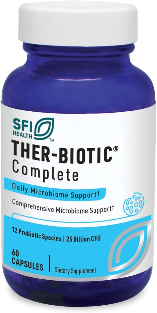 SFI Saúde Probióticos Digestivos para Homens – Melhor Marca de Probióticos para a Saúde Digestiva – 60 Cápsulas - Klaire Labs