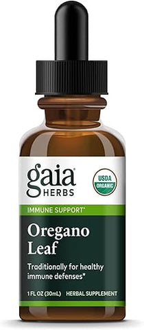 Oregano Leaf – Suporte Imunológico com Extrato de Folha de Orégano – Orgânico Certificado – 30 ml (23 Porções) - Gaia Herbs