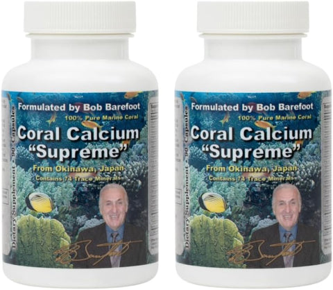 BOB'S BEST - Bobs Best Coral Calcium Supreme I 100% Puro Coral Marinho, 74 Minerais Traços I 90 Cápsulas, Pacote com 2 – Compre Agora!