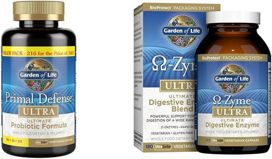 Probiótico – Fórmula Avançada para Saúde Digestiva – 30 Bilhões de UFC – 30 Cápsulas - Garden of Life