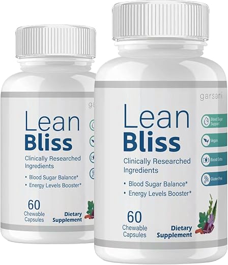 Garsani - Lean Bliss – Cápsulas Lean Bliss (2 Pacotes, 120 Cápsulas) – Emagreça com Saúde