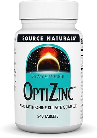OptiZinc Complexo de Sulfato de Metionina de Zinco – 60 cápsulas de 30mg - Source Naturals