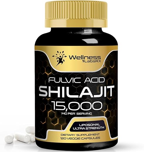 WELLNESS LABSRX - Shilajit Puro Himalaia Orgânico – 120 Cápsulas 15.000mg – Homens – Shilajit – Comprar Agora!