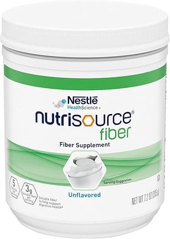 NESTLE NUTRITIONAL - NutriSOURCE – Suplemento de Fibra em Pó Sabor Neutro 15 Calorias / 1 colher de sopa (4 g) Embalagem em Pó 205 g – Cada 1