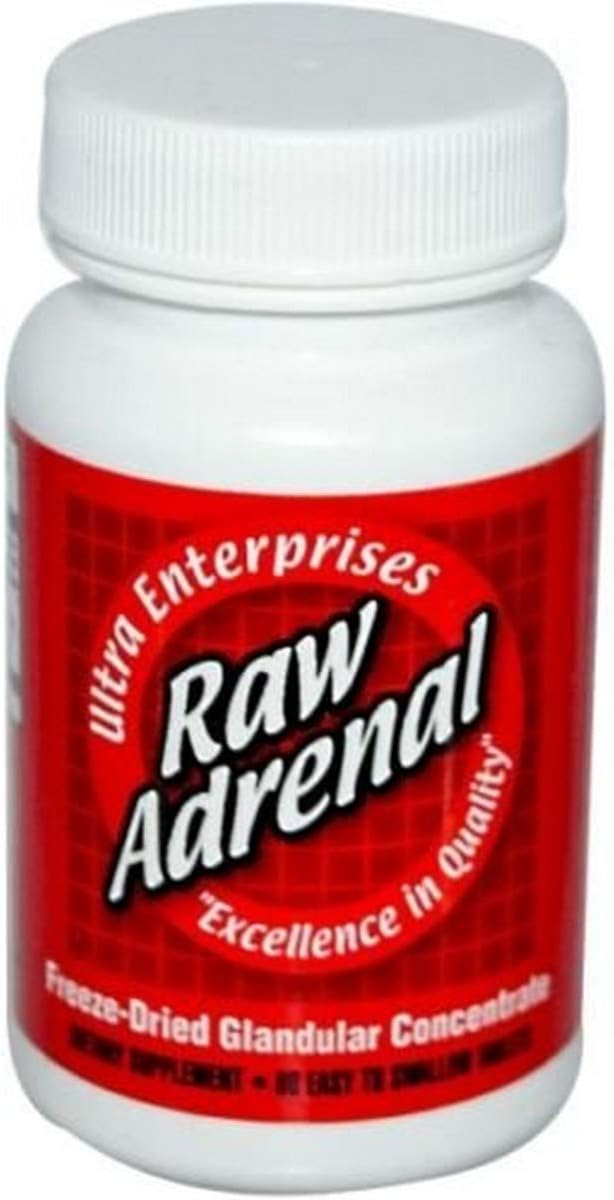Comprimidos Adrenais Crus, 200mg, 60 Unidades - Ultra Glandulars