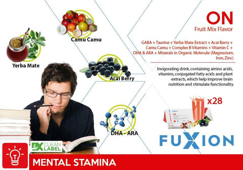 Pacote de Produtos Usoway Healthcare, Itens Variados – Bebida Fuxion ON-nvigorating que Ajuda a Melhorar a Nutrição Cerebral e Estimula a Funcionalidade (28 Sticks, ON)