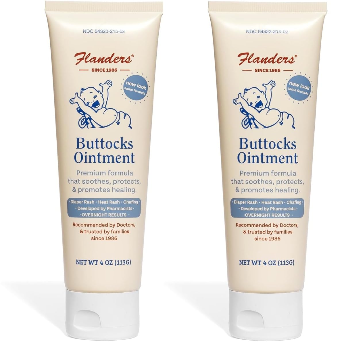 Flanders Buttocks Ointment - Pomada Flanders para Assaduras – Creme para Tratamento de Dermatite de Fraldas | 50g