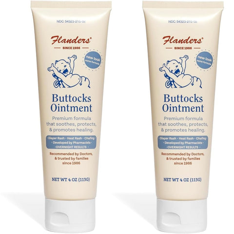 Flanders Buttocks Ointment - Pomada Flanders para Assaduras – Creme para Tratamento de Dermatite de Fraldas | 50g