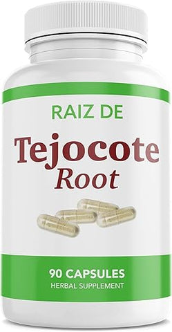Raiz DE - Tejocote Root Premium – Suplemento Herbal Natural e Saudável – 90 Cápsulas de Raiz de Tejocote