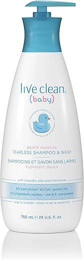 Baby Shampoo Sem Lágrimas 250ml | Cuidado Suave para Bebês - Live Clean