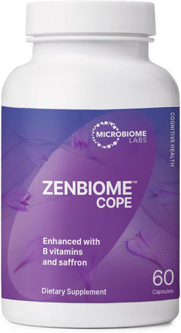 Zenbiome COPE – Suporte para o Humor com Probióticos e Vitaminas B6, B12 - Microbiome Labs