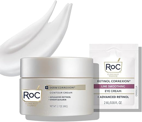 Derm Correxion Creme para Pescoço com Ácido Hialurônico e Retinol Avançado para Firmeza Visível – 50g - RoC